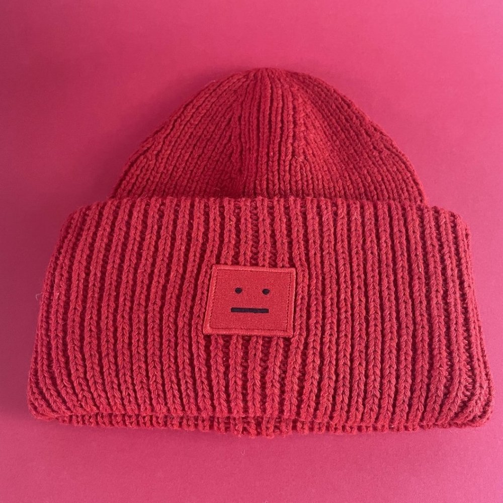 Acne Studio Ribbed Beanie Hat